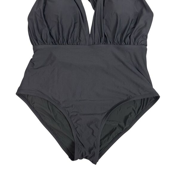 Anthropologie Zinnia Plunge Black Swimsuit size XL - Picture 6 of 13